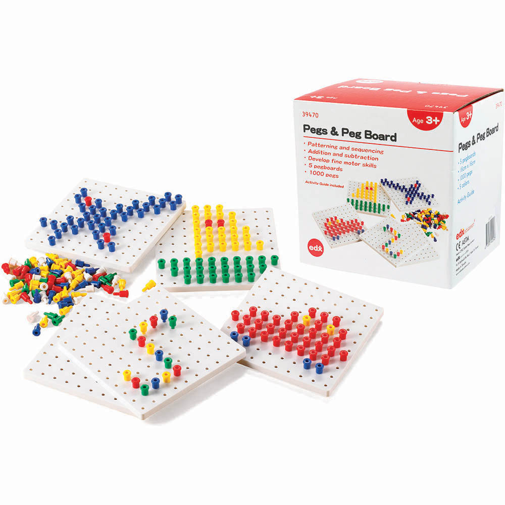 Image for EDX EDUCATION PEGS AND PEG BOARD SET from Total Supplies Pty Ltd