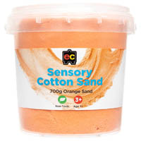 educational colours cotton sand 700g orange