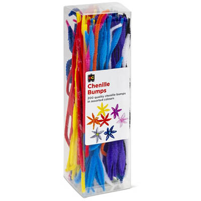 Image for EDUCATIONAL COLOURS CHENILLE BUMPS 300MM ASSORTED PACK 200 from MOE Office Products Depot Mackay & Whitsundays