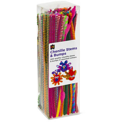 Image for EDUCATIONAL COLOURS CHENILLE STEMS AND BUMPS 300MM ASSORTED PACK 200 from Total Supplies Pty Ltd