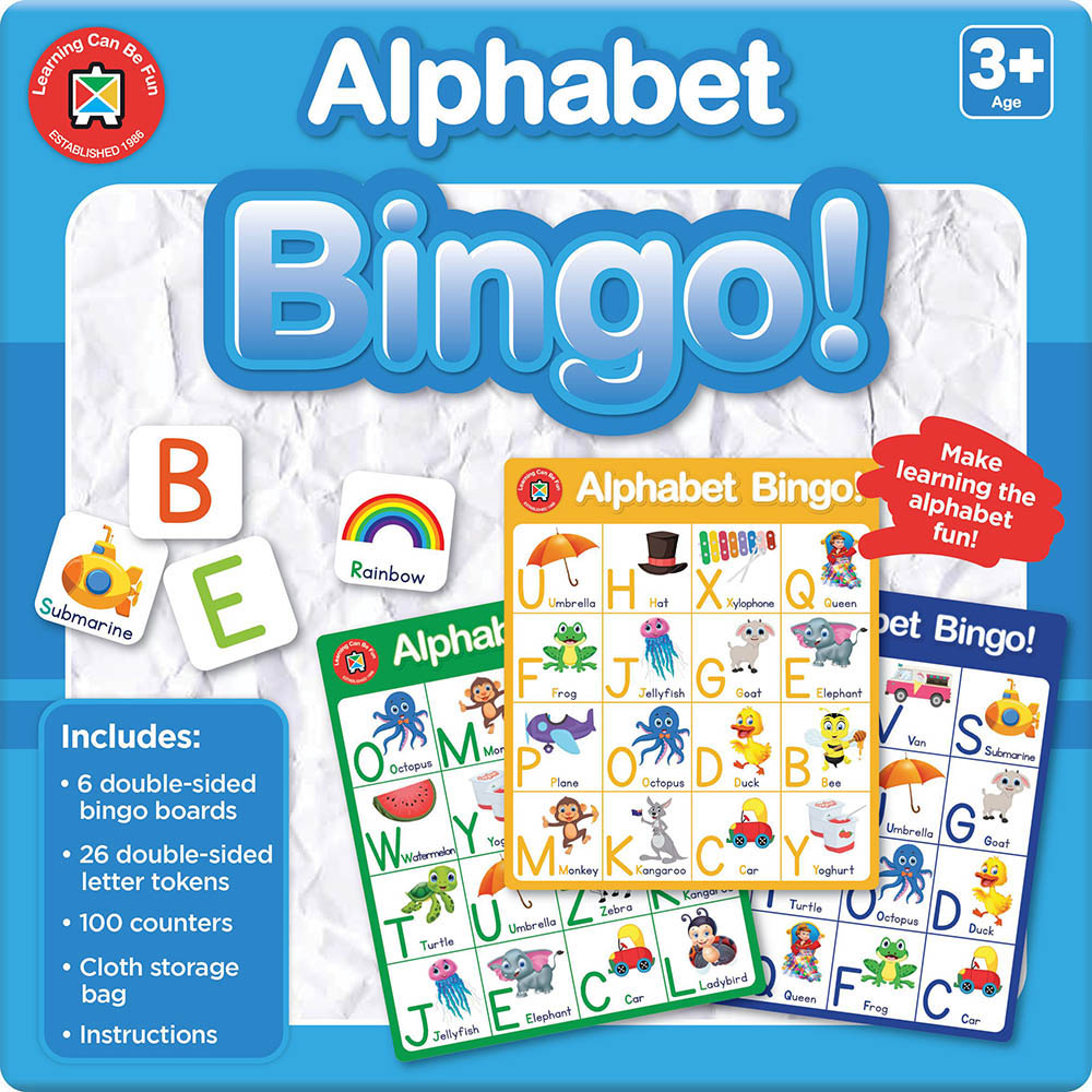 Image for LEARNING CAN BE FUN BINGO CARDS ALPHABET from Albany Office Products Depot