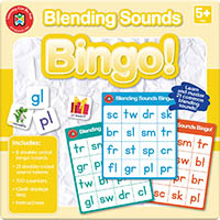 learning can be fun bingo cards blending sounds