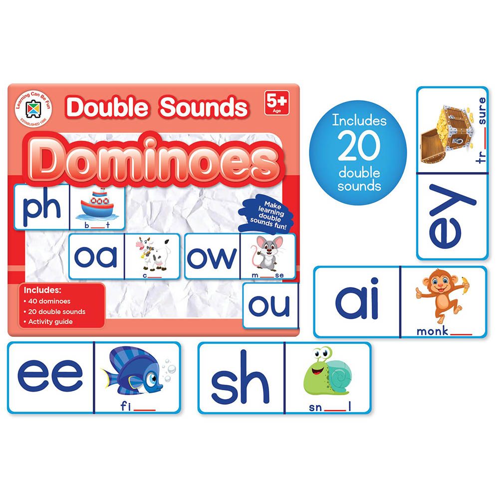 Image for LEARNING CAN BE FUN DOUBLE SOUND DOMINOES from Office Products Depot Gold Coast