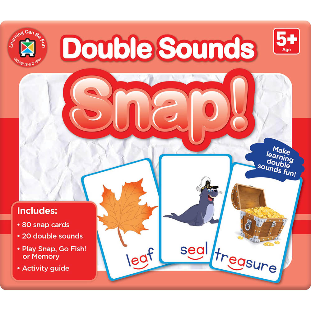 Image for LEARNING CAN BE FUN SNAP CARDS DOUBLE SOUNDS from Office Products Depot Gold Coast