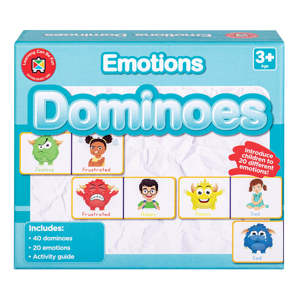 Image for LEARNING CAN BE FUN EMOTION DOMINOES from Ross Office Supplies Office Products Depot