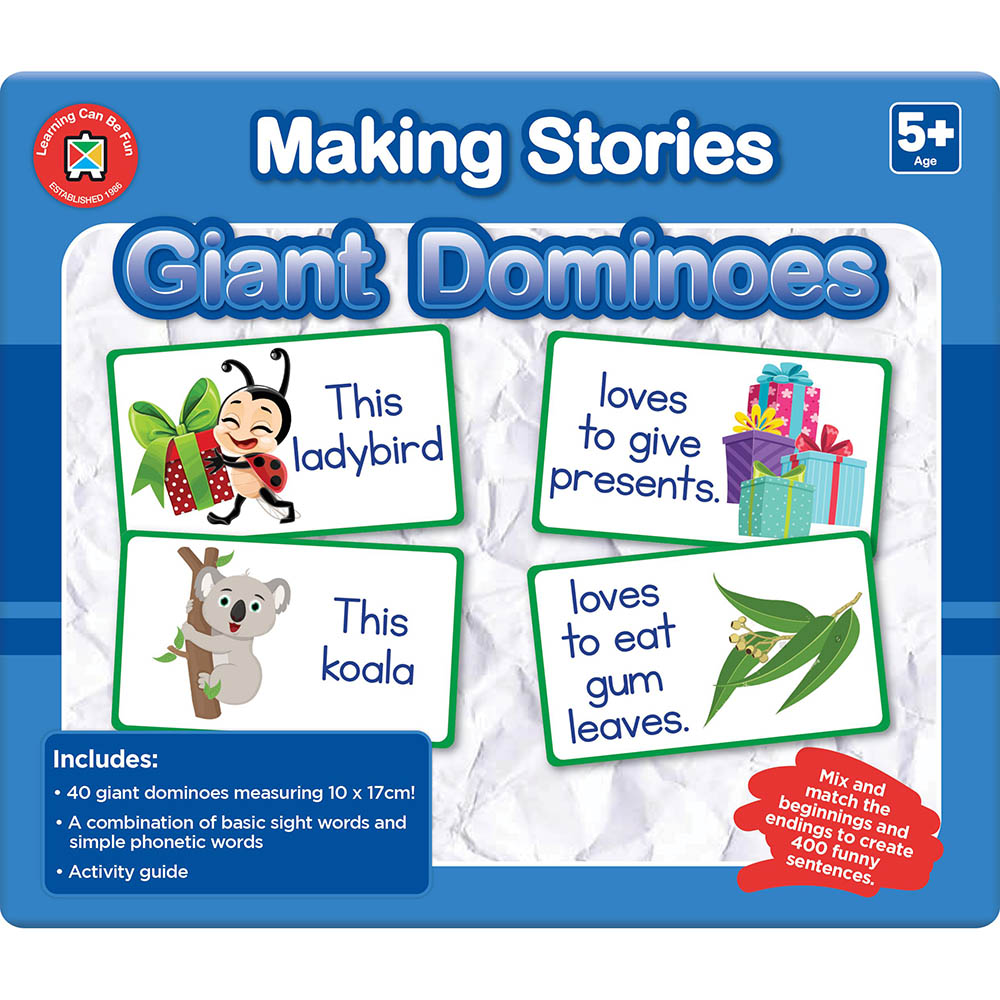 Image for LEARNING CAN BE FUN MAKING STORIES GIANT DOMINOES from Margaret River Office Products Depot