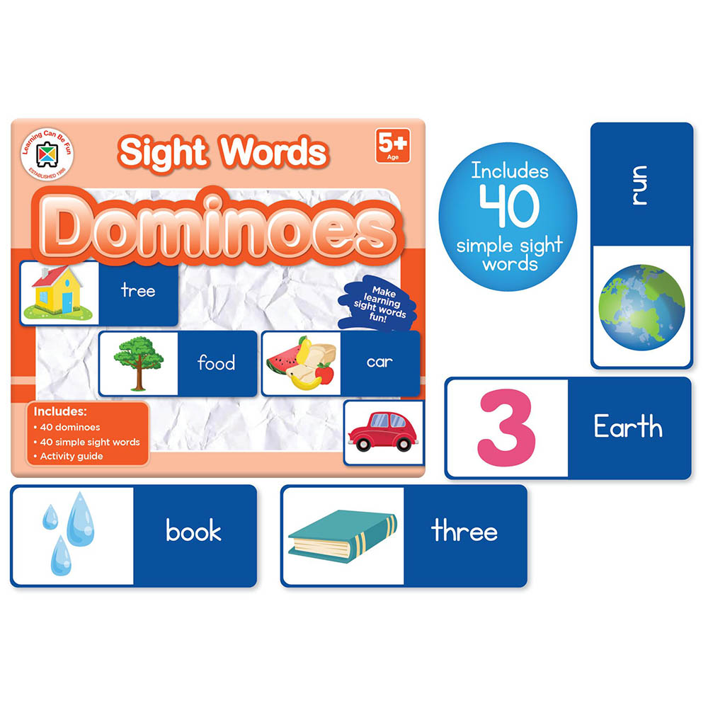 Image for LEARNING CAN BE FUN SIGHT WORDS DOMINOES from Ross Office Supplies Office Products Depot