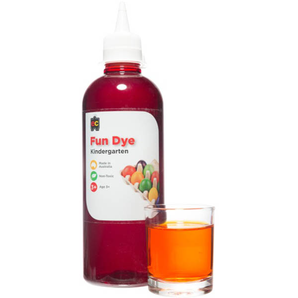 Image for EDUCATIONAL COLOURS KINDERGARTEN FUN DYE 500ML ORANGE from MOE Office Products Depot Mackay & Whitsundays