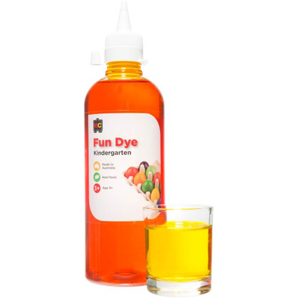 Image for EDUCATIONAL COLOURS KINDERGARTEN FUN DYE 500ML BRILLIANT YELLOW from Office Products Depot Gold Coast