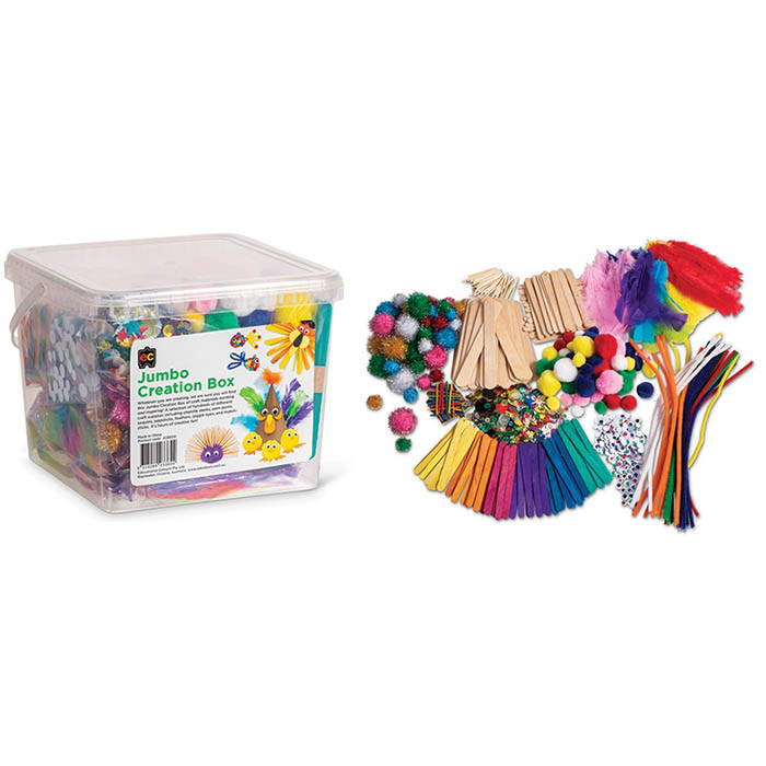 Image for EDUCATIONAL COLOURS JUMBO CREATION BOX ASSORTED from Ross Office Supplies Office Products Depot