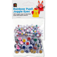 educational colours joggle eyes rainbow pupil assorted pack 250