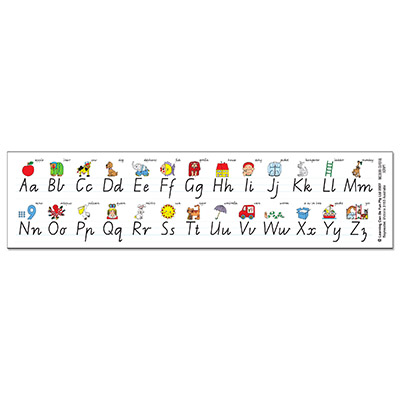 Image for LEARNING CAN BE FUN DESK STRIPS ALPHABET MODERN CURSIVE PACK 30 from Office Products Depot Gold Coast