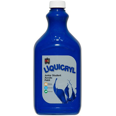Image for EDUCATIONAL COLOURS LIQUICRYL JUNIOR STUDENT PAINT 2 LITRE BRILLIANT BLUE from Margaret River Office Products Depot