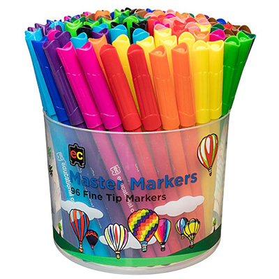 Image for EDUCATIONAL COLOURS MASTER MARKERS TUB 96 from MOE Office Products Depot Mackay & Whitsundays