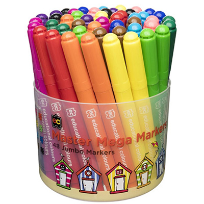 Image for EDUCATIONAL COLOURS MASTER MEGA MARKERS TUB 48 from Ross Office Supplies Office Products Depot