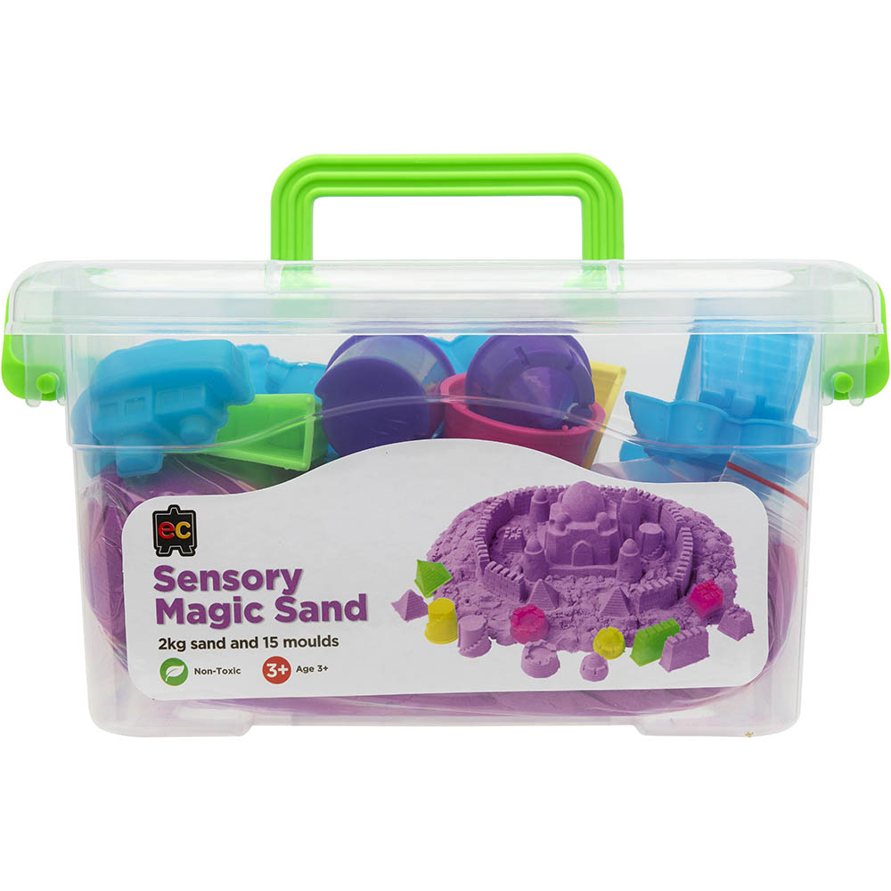 Image for EDUCATIONAL COLOURS SENSORY MAGIC SAND 2KG PURPLE WITH MOULDS from Office Products Depot Gold Coast