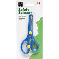 educational colours safety scissors 135mm blue