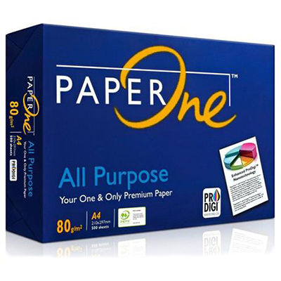 Image for PAPERONE A4 ALL PURPOSE COPY PAPER 80GSM WHITE PACK 500 SHEETS from O'Donnells Office Products Depot