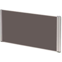 sylex e-screen flat desk screen 1200 x 500mm grey