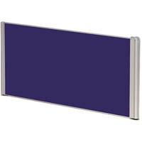 sylex e-screen flat desk screen 1500 x 500mm blue
