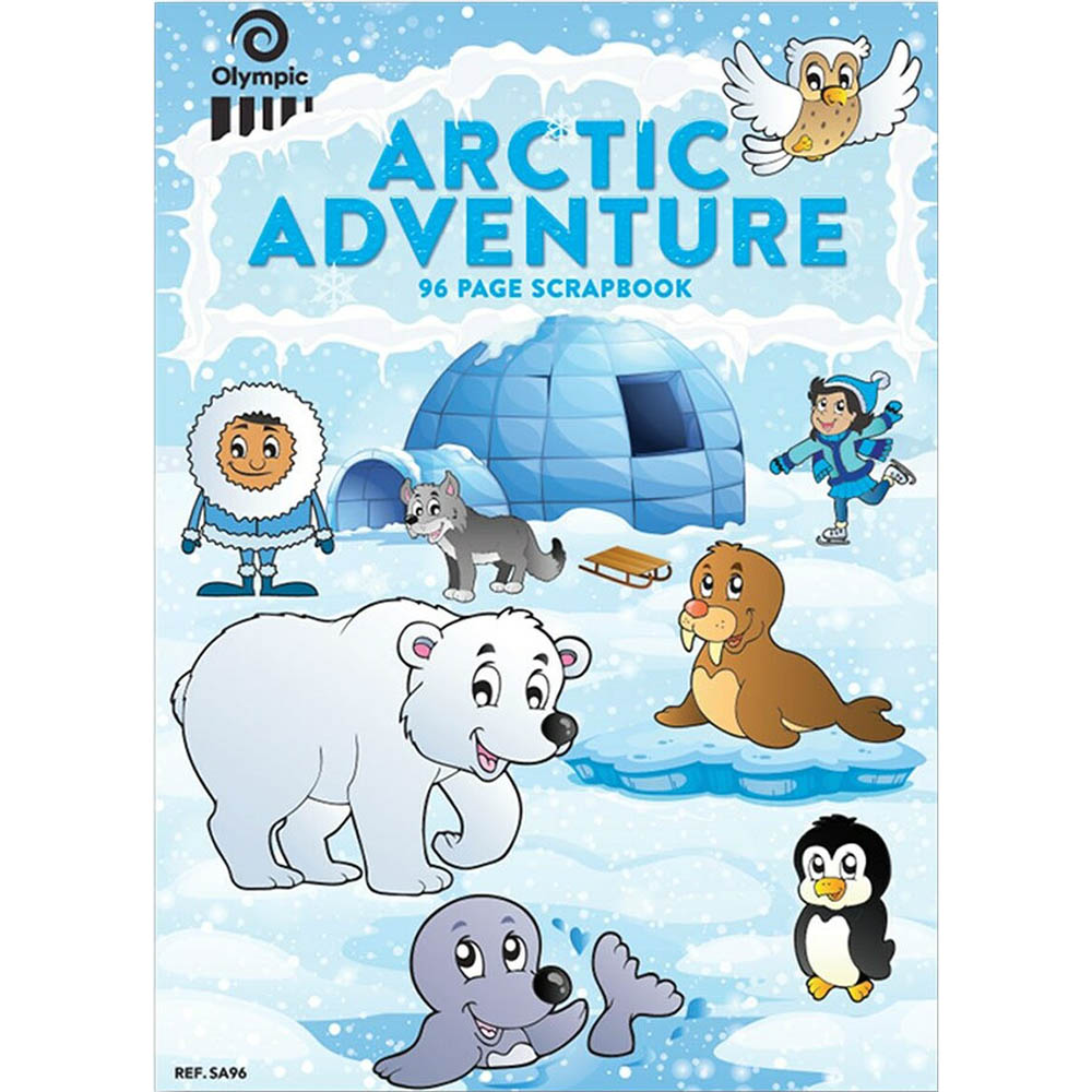 Image for OLYMPIC SA96 SCRAPBOOK ARTIC ADVENTURE 80GSM 96 PAGE 335 X 240MM from Ross Office Supplies Office Products Depot
