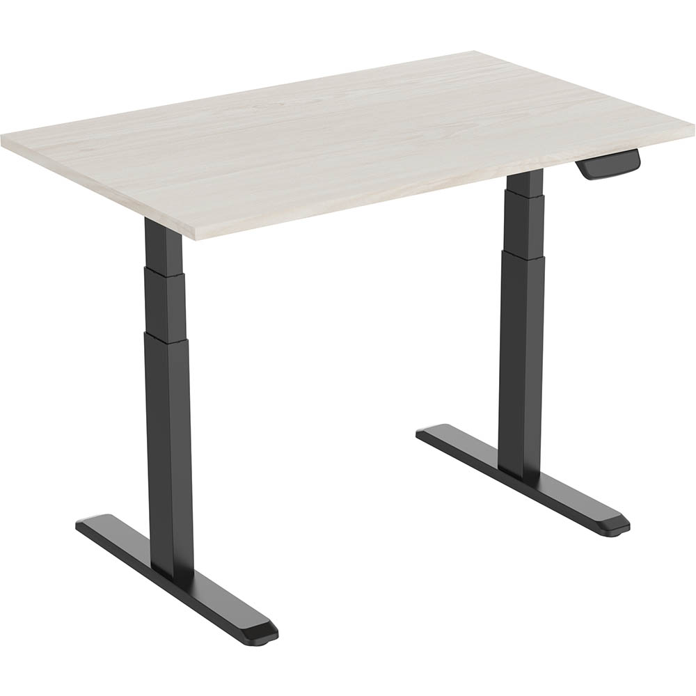 Image for ERGOVIDA EED-623D ELECTRIC SIT-STAND DESK 1800 X 750MM BLACK/LIGHTWOOD from Office Products Depot