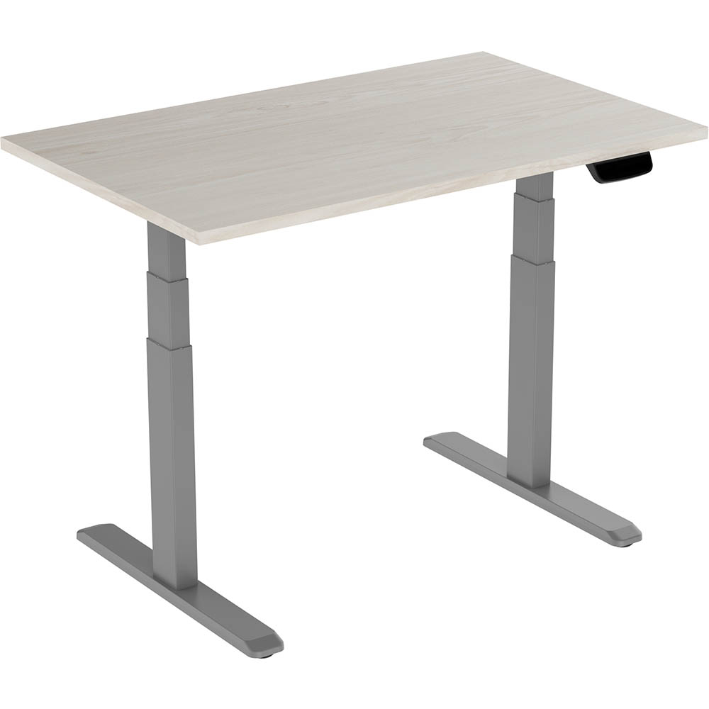Image for ERGOVIDA EED-623D ELECTRIC SIT-STAND DESK 1500 X 750MM GREY/LIGHTWOOD from Office Products Depot