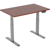 ergovida eed-623d electric sit-stand desk 1800 x 750mm grey/dark walnut