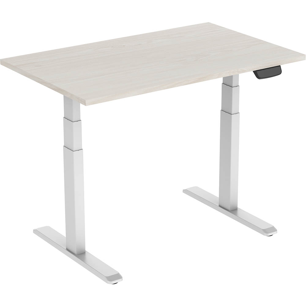 Image for ERGOVIDA EED-623D ELECTRIC SIT-STAND DESK 1500 X 750MM WHITE/LIGHTWOOD from Office Products Depot