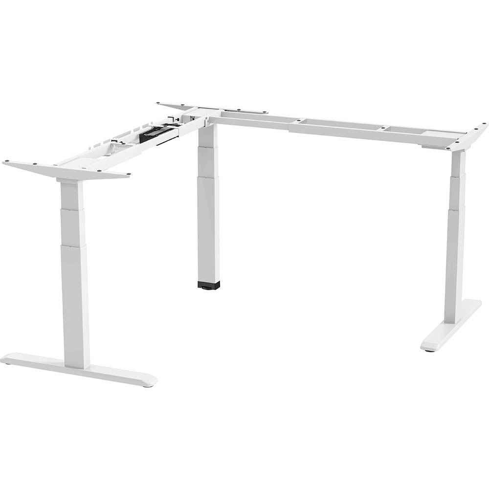 Image for ERGOVIDA EED-633D ELECTRIC SIT-STAND CORNER DESK WHITE FRAME ONLY from Office Products Depot