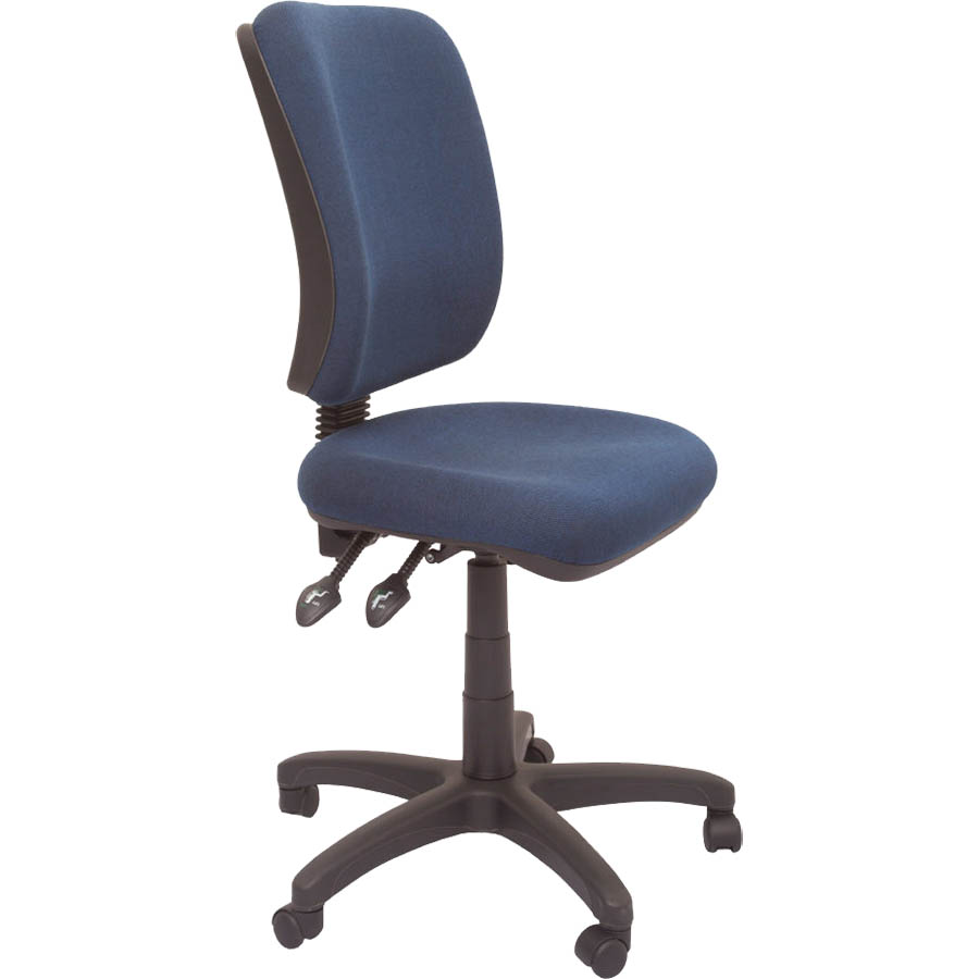 Image for RAPIDLINE EG400 ERGONOMIC TYPIST CHAIR SQUARE BACK SEAT/BACK TILT NAVY from Office Products Depot Gold Coast