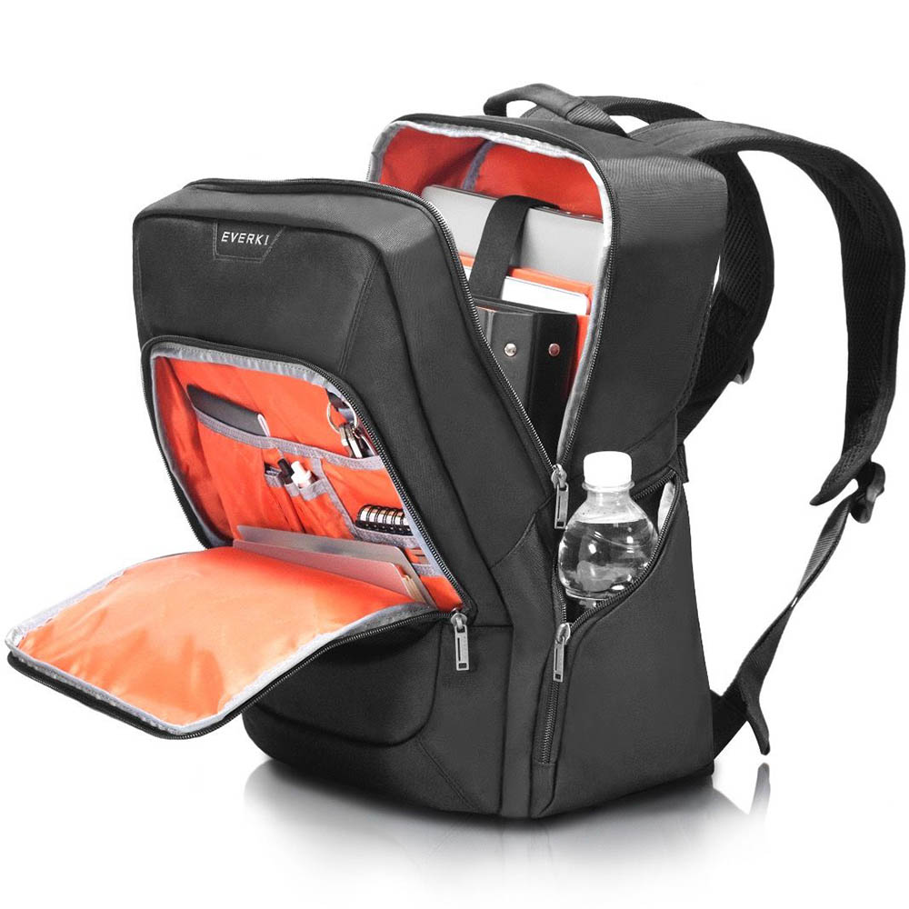 Image for EVERKI ADVANCE LAPTOP BACKPACK 15.6 INCH BLACK from MOE Office Products Depot Mackay & Whitsundays