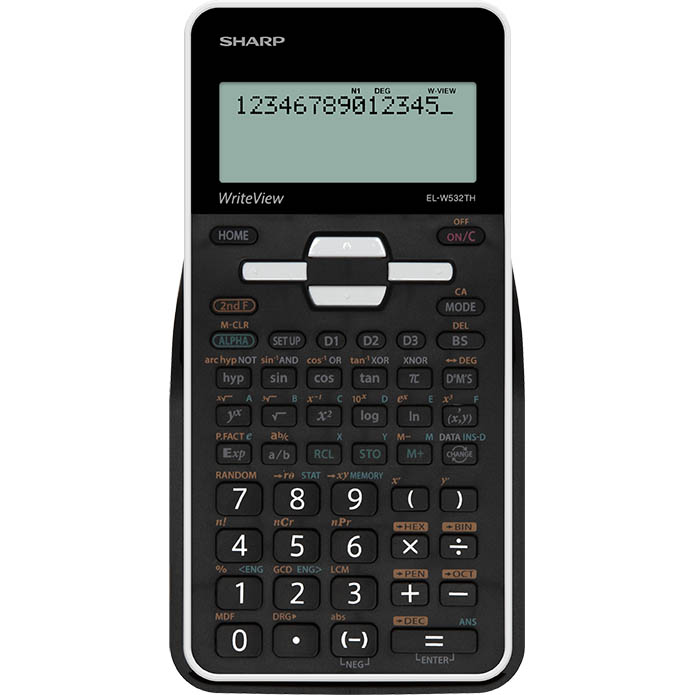 Image for SHARP EL-W532THB WRITEVIEW SCIENTIFIC CALCULATOR from OFFICEPLANET OFFICE PRODUCTS DEPOT