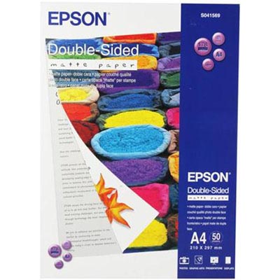 Image for EPSON C13S041569 DOUBLE SIDED PHOTO PAPER MATTE 178GSM A4 WHITE PACK 50 from Albany Office Products Depot