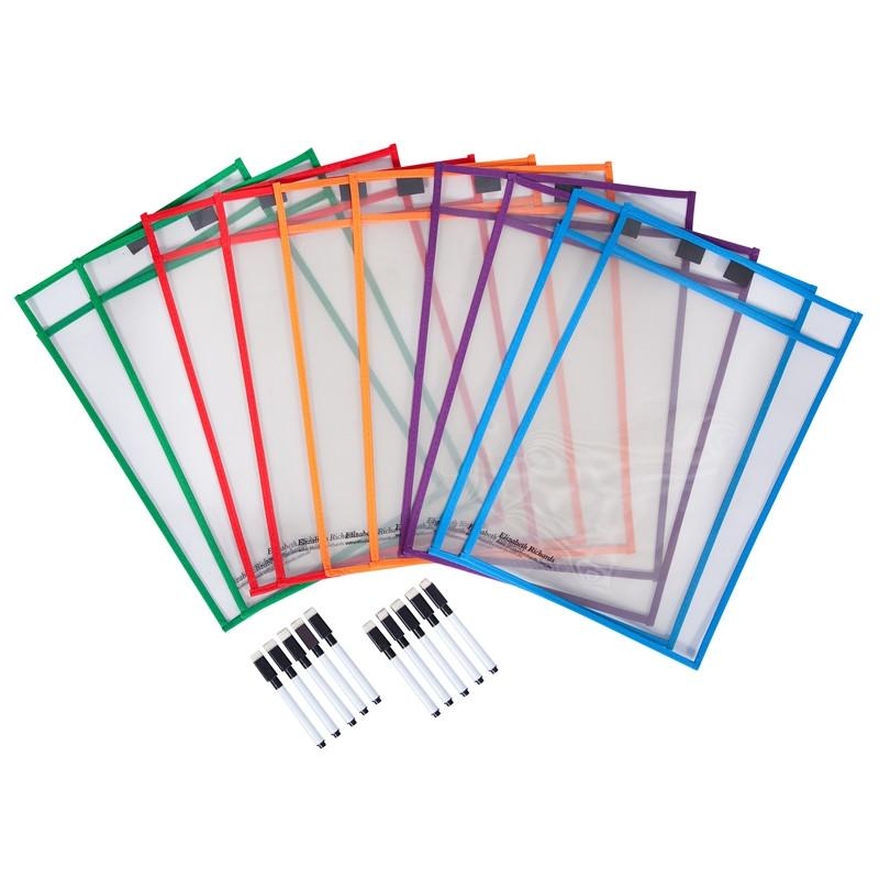 Image for ELIZABETH RICHARDS WRITE-N-WIPE PAPER SAVER SLEEVES INCLUDING PENS A4 PACK 10 from Office Products Depot Gold Coast