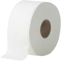 regal eco recycled jumbo toilet roll 2-ply 375m white carton 8