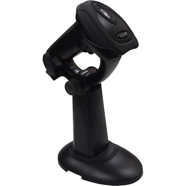 Image for CINO F-780 LINEAR BARCODE IMAGING SCANNER WITH STAND BLACK from O'Donnells Office Products Depot