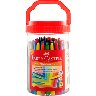 Image for FABER-CASTELL JUMBO TWIST CRAYONS ASSORTED CLASSPACK 72 from Margaret River Office Products Depot