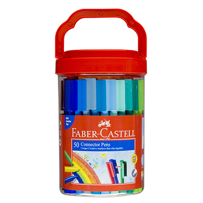 Image for FABER-CASTELL CONNECTOR PENS ASSORTED PACK 50 from Total Supplies Pty Ltd