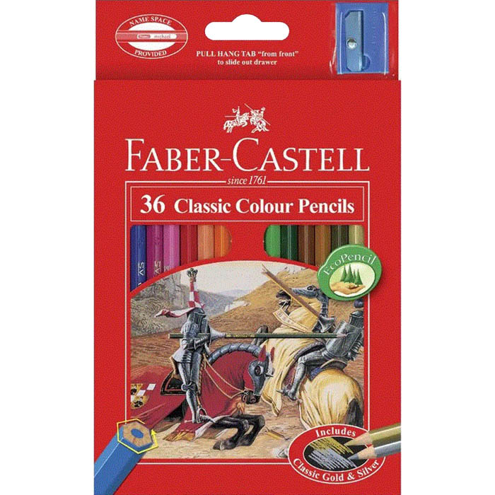Image for FABER-CASTELL CLASSIC COLOUR PENCILS ASSORTED PACK 36 from Ross Office Supplies Office Products Depot