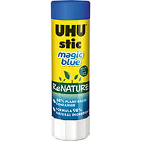 uhu re-nature magic blue glue stick 40g
