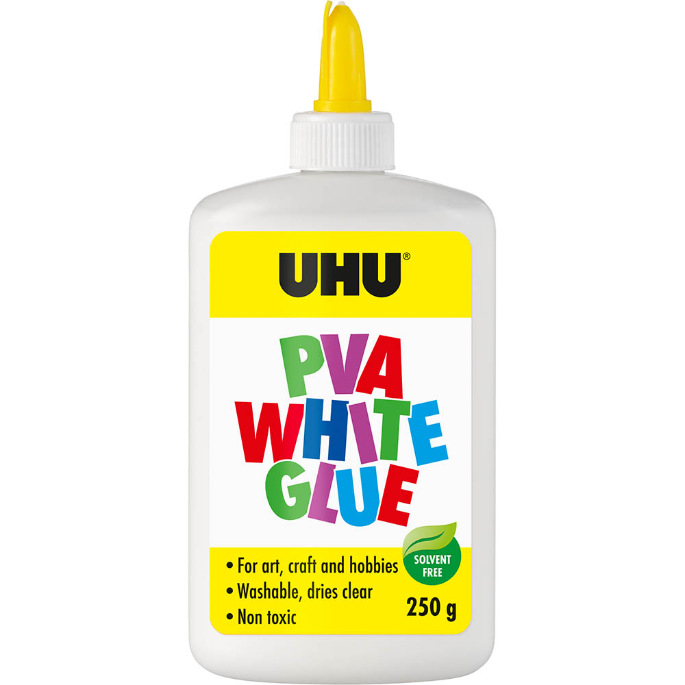 Image for UHU WHITE PVA GLUE 250G from MOE Office Products Depot Mackay & Whitsundays