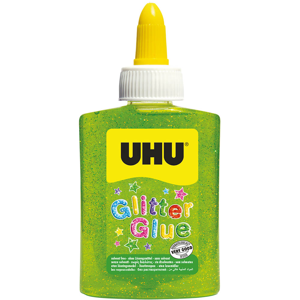 Image for UHU GLITTER GLUE BOTTLE 88ML GREEN from Margaret River Office Products Depot
