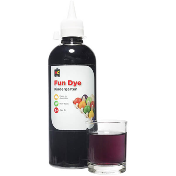 Image for EDUCATIONAL COLOURS KINDERGARTEN FUN DYE 500ML BLACK from Total Supplies Pty Ltd