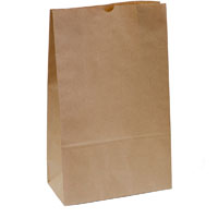 capri paper bag self-opening size 16 brown pack 250