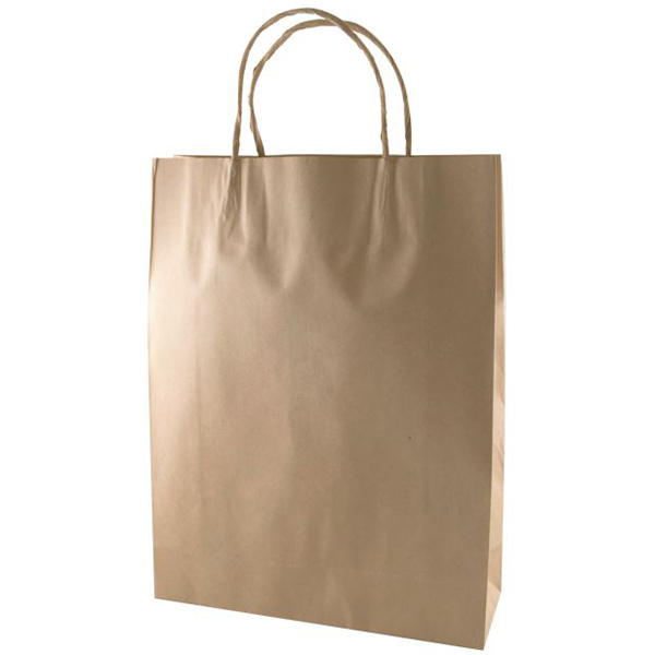 Image for CAPRI KRAFT PAPER CARRY BAG B1 TWIST HANDLE SMALL BROWN PACK 250 from Office Products Depot