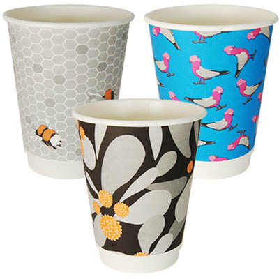 Image for ENVIROCHOICE GALLERY SERIES DOUBLE WALL COFFEE CUP 12OZ PACK 25 from MOE Office Products Depot Mackay & Whitsundays
