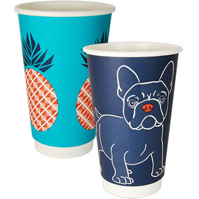 Image for ENVIROCHOICE GALLERY SERIES DOUBLE WALL COFFEE CUP 16OZ PACK 25 from MOE Office Products Depot Mackay & Whitsundays