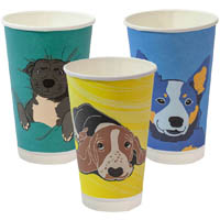 envirochoice dog series cup double wall 510ml pack 25