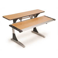 sylex split surface height adjustable desk 1200 x 800mm